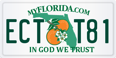FL license plate ECTT81