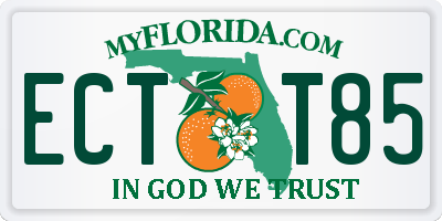 FL license plate ECTT85