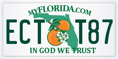 FL license plate ECTT87