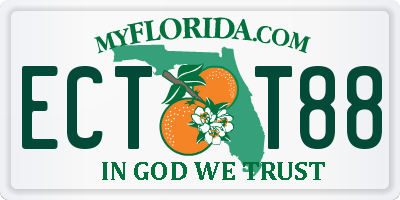 FL license plate ECTT88