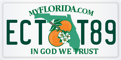 FL license plate ECTT89