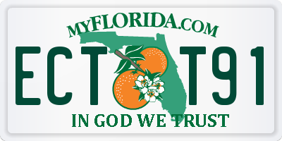 FL license plate ECTT91
