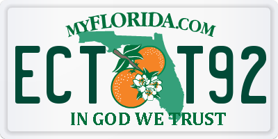 FL license plate ECTT92