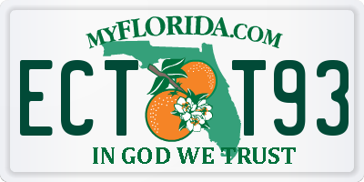FL license plate ECTT93