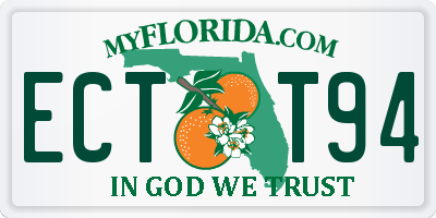 FL license plate ECTT94