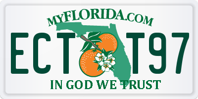 FL license plate ECTT97