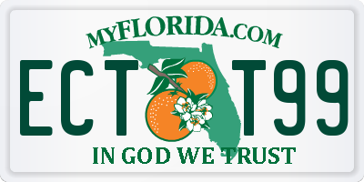 FL license plate ECTT99