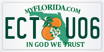 FL license plate ECTU06