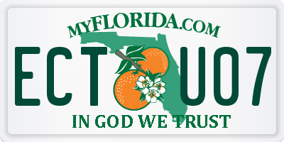 FL license plate ECTU07