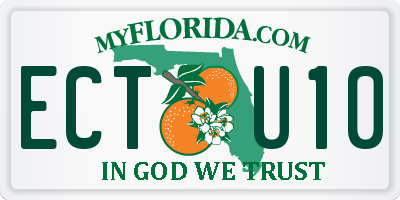 FL license plate ECTU10