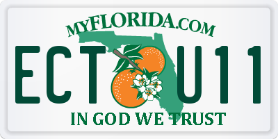 FL license plate ECTU11