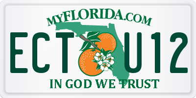FL license plate ECTU12