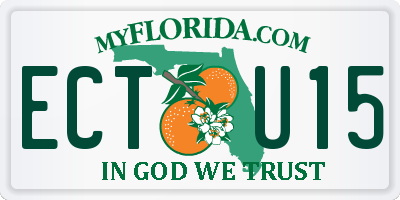FL license plate ECTU15