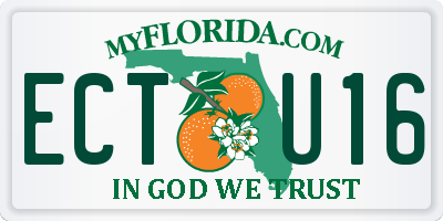 FL license plate ECTU16