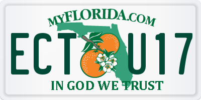 FL license plate ECTU17