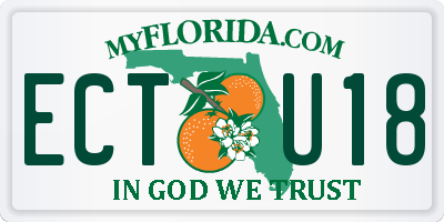 FL license plate ECTU18