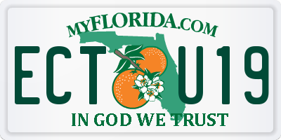 FL license plate ECTU19