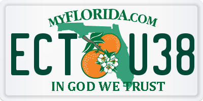 FL license plate ECTU38
