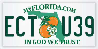 FL license plate ECTU39