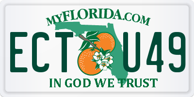 FL license plate ECTU49