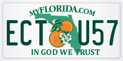 FL license plate ECTU57