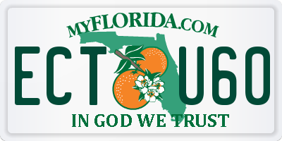 FL license plate ECTU60