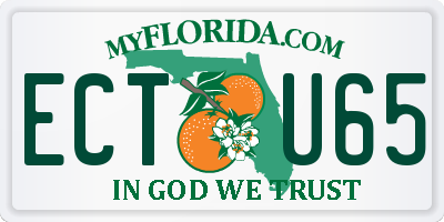 FL license plate ECTU65