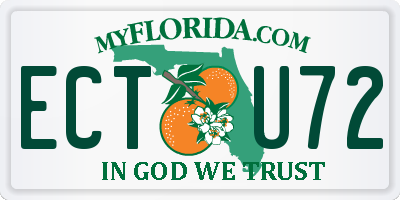 FL license plate ECTU72