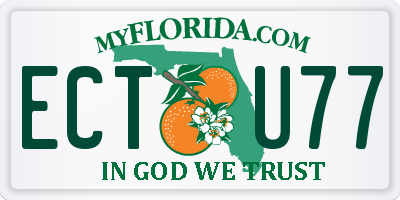 FL license plate ECTU77