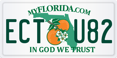 FL license plate ECTU82