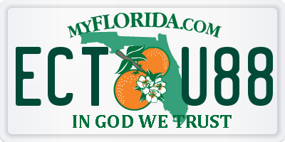 FL license plate ECTU88