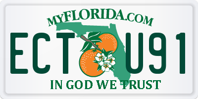 FL license plate ECTU91