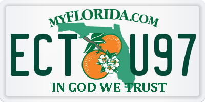 FL license plate ECTU97