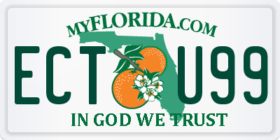 FL license plate ECTU99