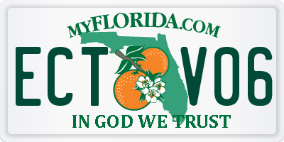 FL license plate ECTV06
