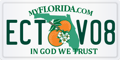 FL license plate ECTV08