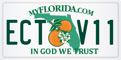 FL license plate ECTV11