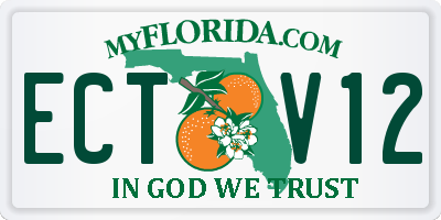 FL license plate ECTV12