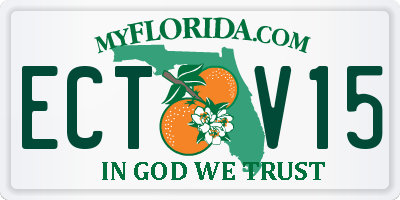 FL license plate ECTV15