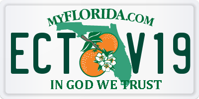 FL license plate ECTV19