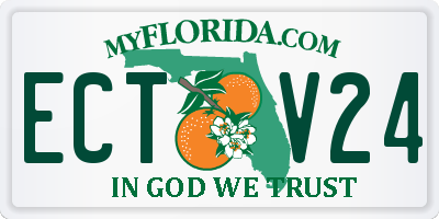 FL license plate ECTV24