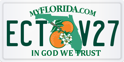 FL license plate ECTV27