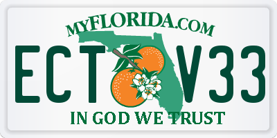 FL license plate ECTV33