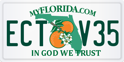 FL license plate ECTV35