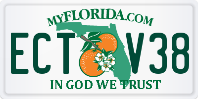FL license plate ECTV38