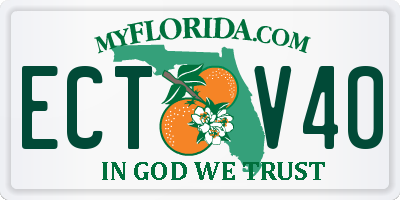 FL license plate ECTV40