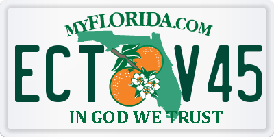 FL license plate ECTV45