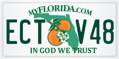 FL license plate ECTV48