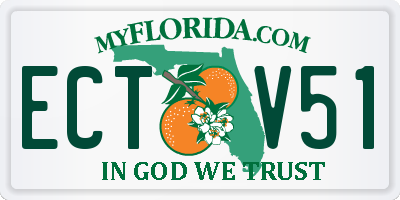 FL license plate ECTV51