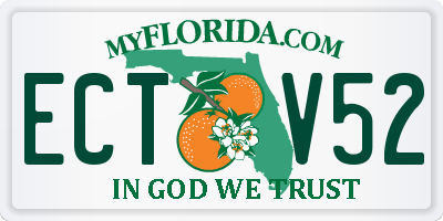 FL license plate ECTV52